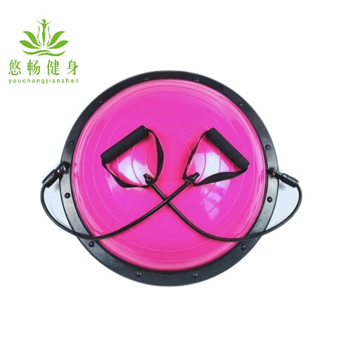 Factory direct sales 58cm wave speed ball explosion-proof thickened yoga hemisphere semicircular massage balance ball Pilates fitness ball