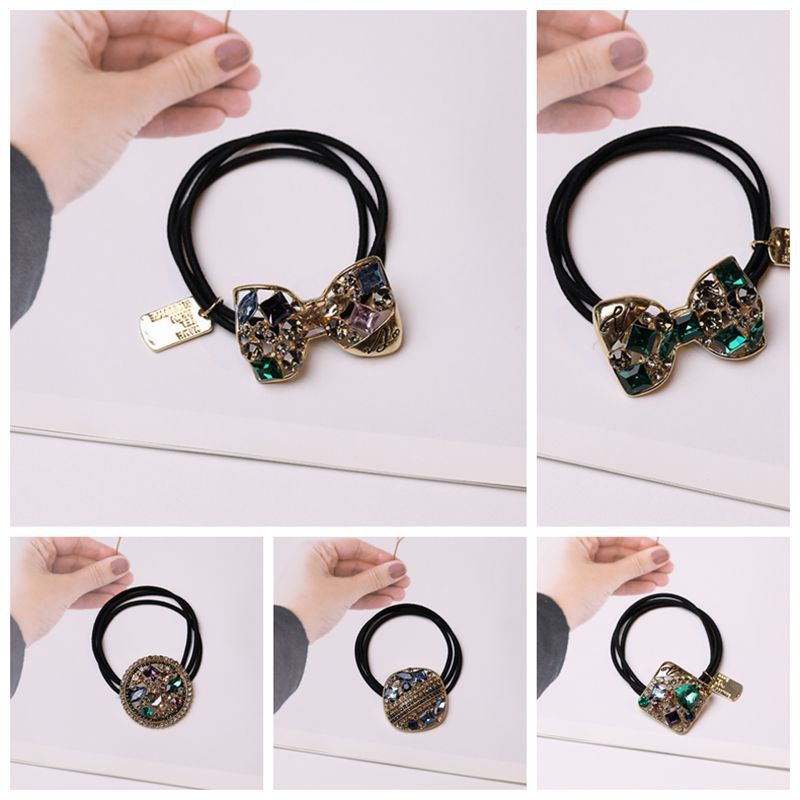 20g Weight Hair Tie Hair Accessories Type 1 Piece Quantity Daily, Street Occasion Alloy Material Bow Knot Pattern All Seasons Season Women's Gender Simple Style, Classic Style Style Simple Style Classic Style Women's Bow Knot Alloy Hair Tie 2