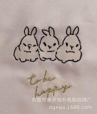 服装电脑绣花加工 匹布定做绣花 服装裁片LOGO电脑刺绣绣花布贴|ru