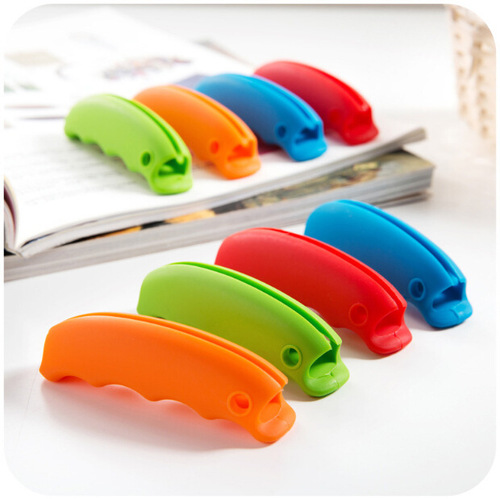 Candy-colored silicone vegetable carrier, bag carrier, hand-free shopping, labor-saving and convenient bag carrier 0.02