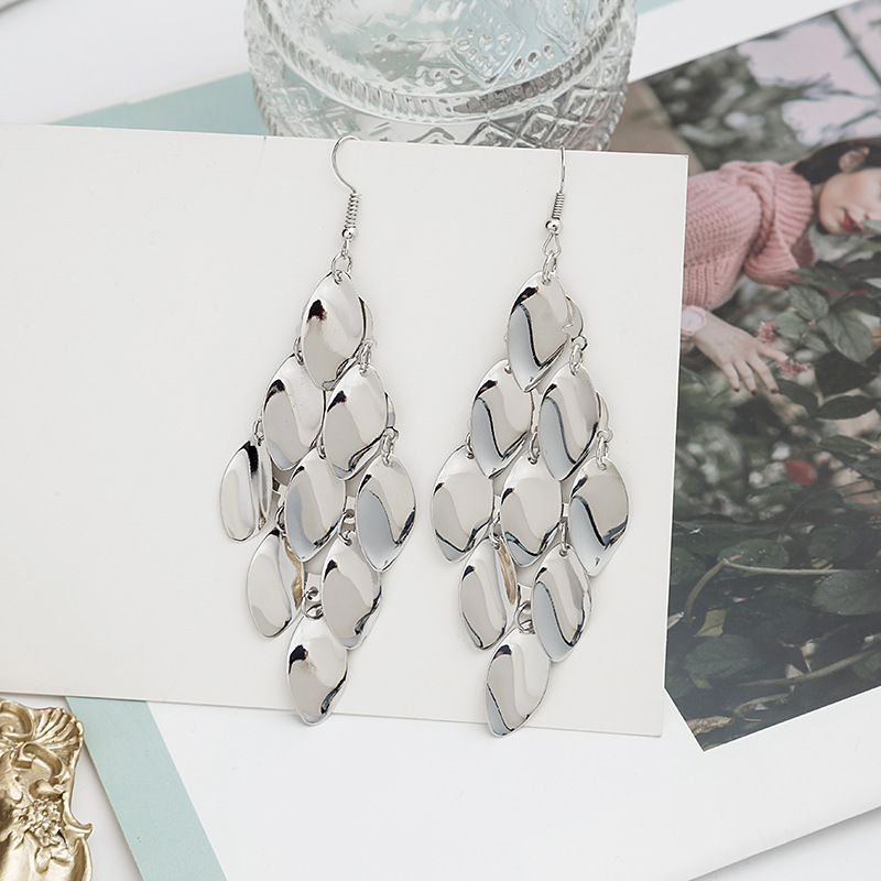 1 Pair Fashion Geometric Metal Women's Earrings display picture 3