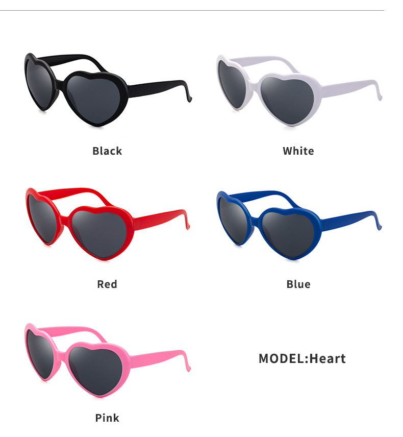 Fashion Simple Heart Shaped Frame Glasses Wholesale Nihaojewelry display picture 10