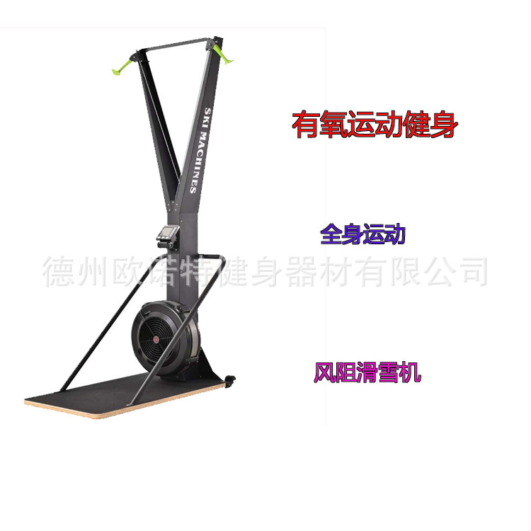 Ski Machine, Wind Resistance Ski Machine, Gym Simulated Snow Skiing Cardio Commercial Fitness Equipment, Adjustable