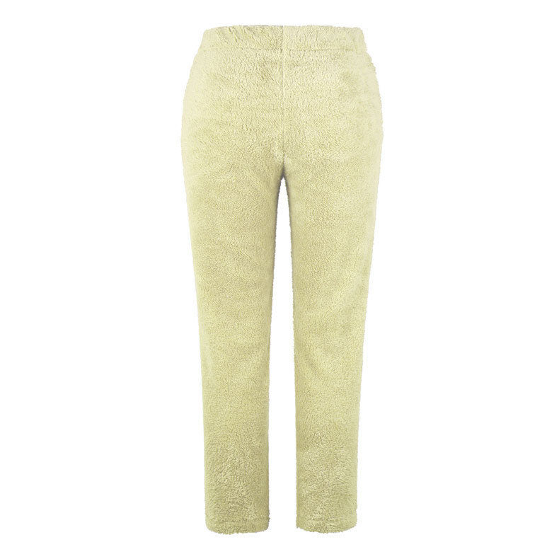 solid color loose double-sided plush women's pants NSYF1832