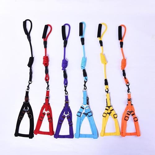 Dog leash, dog leash, dog chain rope, large, medium and small dog walking, pet collar, cat teddy rope supplies