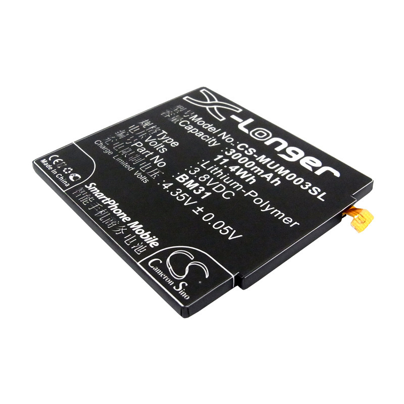 厂家直供CS适用小米xiaomiM 3 Mi3大容量 BM31手机电池