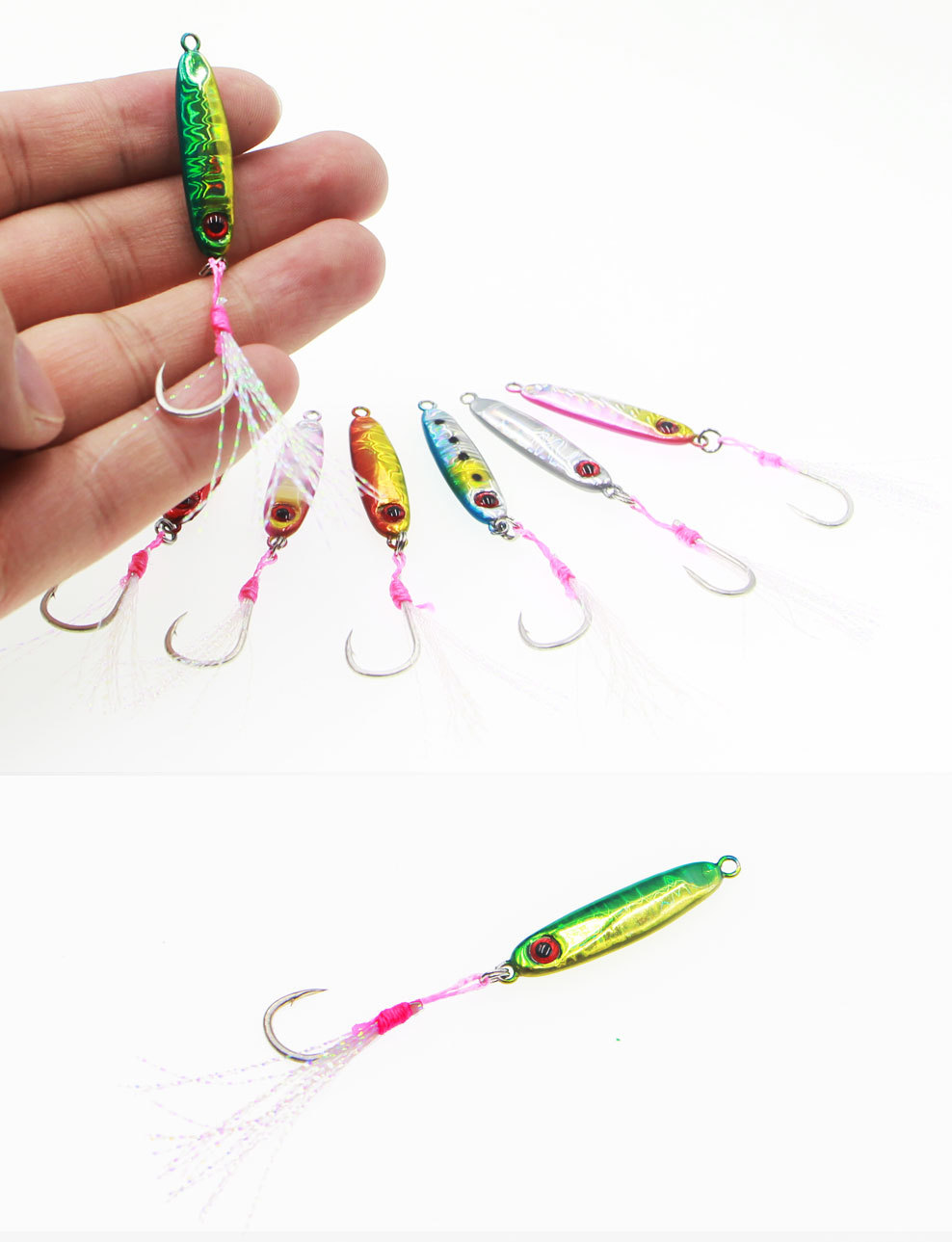 Metal Jigging Spoon Lure 8 Colors Metal Baits Fresh Water Bass Swimbait Tackle Gear