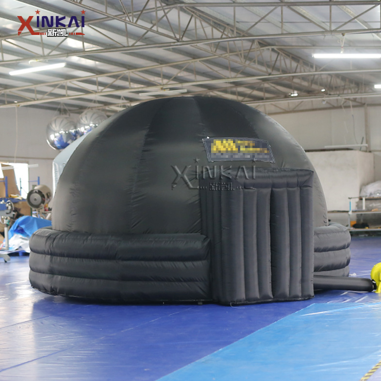 厂家直供来图定制观影帐篷 全遮光投影球幕 天文教学充气投影帐篷