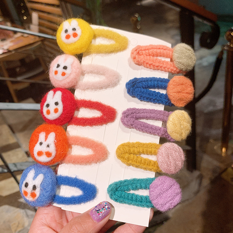 Korean  Wool  Cute Rabbit Felt Hairpin display picture 3