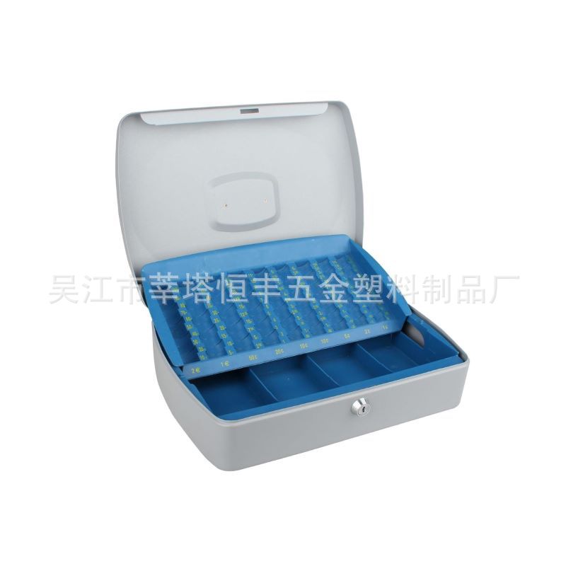 厂商直供优质钢板+环保喷塑现金盒钱箱可定制