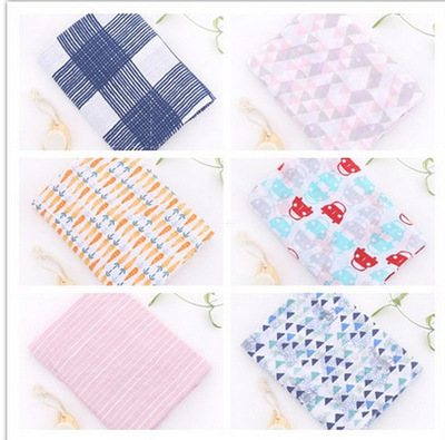 跨境專供120*120全棉穆斯林襁褓巾嬰兒毯包被新生兒包巾