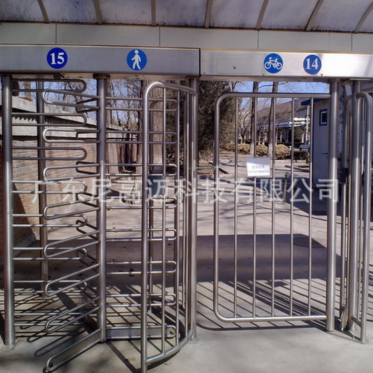 佛山别墅小区行人出入指纹识别旋转闸 安全通道门闸 防止外人进入