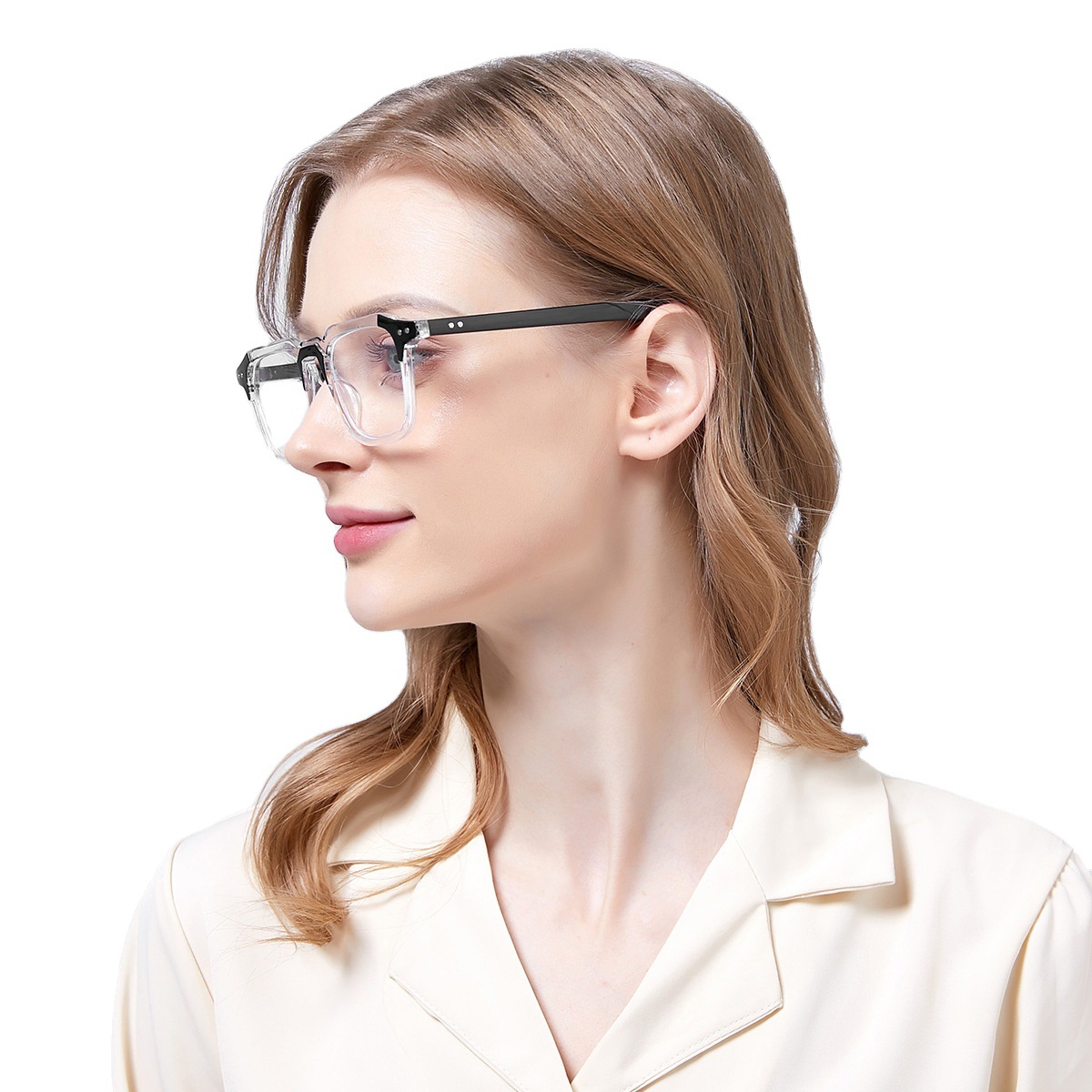 2020 nuevo marco de gafas retro coreano moda cuadrado gafas lisas hombres y mujeres gafas de tiro callejero marco 3327ZN