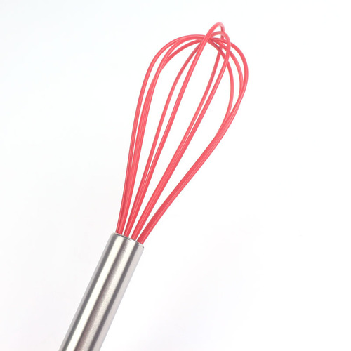 10-inch manual silicone egg beater stainless steel handle egg mixer household egg beater manual milk frother