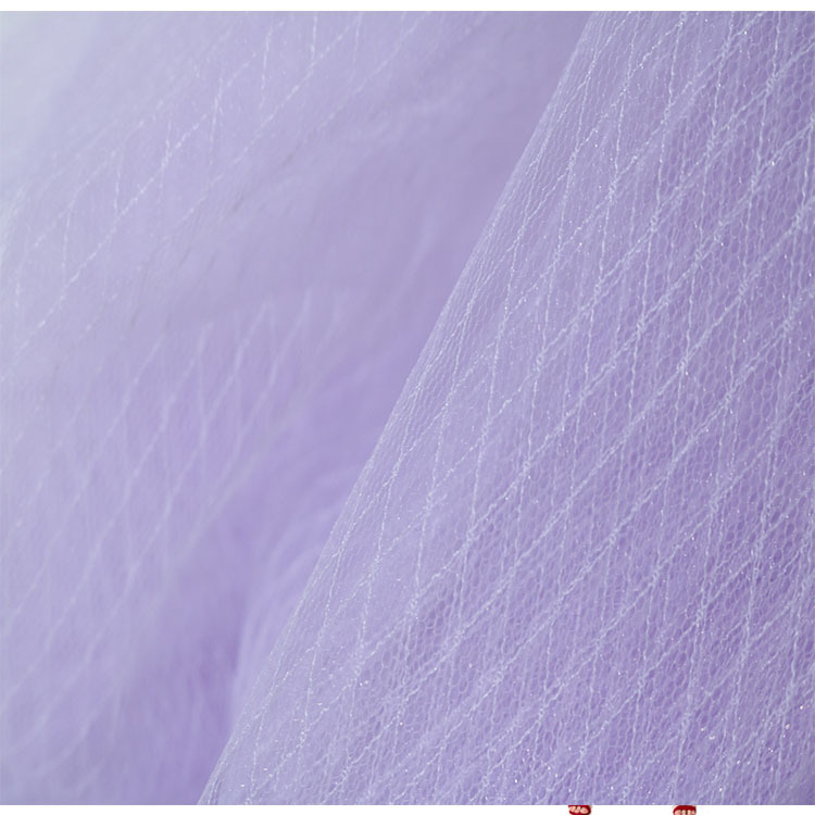 Suministro de stock multicolor nylon cuadrícula tela de malla ropa infantil de mujer vestido