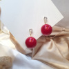 Earrings from pearl, zirconium, silver needle, ear clips, 2020, internet celebrity, silver 925 sample, Japanese and Korean