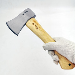 Japanese-style forged steel-handled wood axe with water-resistant handle, suitable for outdoor work, woodworking, firewood splitting, and general use.