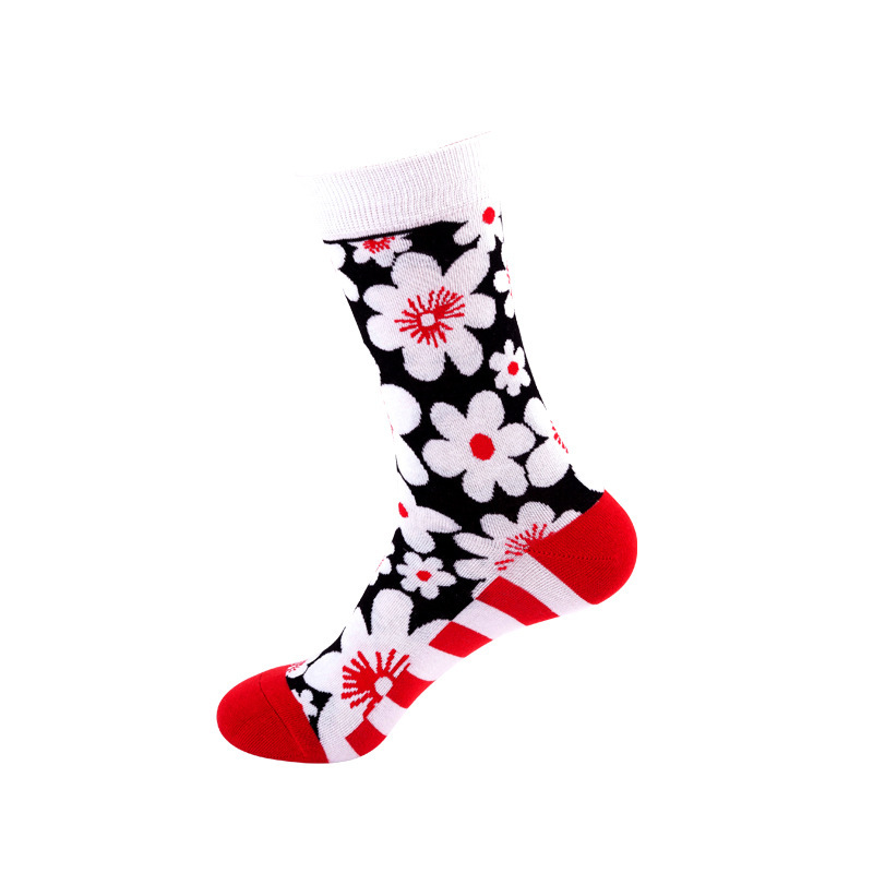 Unisex / men and women can be personalized color matching in the tube socks