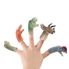 儿童早教益智亲子趣味互动手指玩偶仿真恐龙动物软胶环保玩具批发|ms