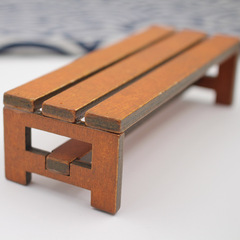 Creative accent mini backless bench, small and adorable, beautiful and stylish wooden mini bench decoration