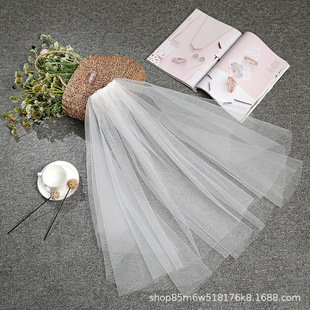 Фата невесты, аксессуар для волос, белая короткая мини-юбка, вуаль подходит для фотосессий