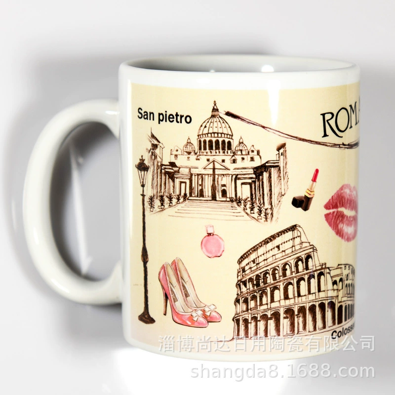 Рас Painted Cup White Cup Оптовая продажа напрямую из фабрики, горячий трансфер White Cup оптовая чашка для изображений, персональная чашка