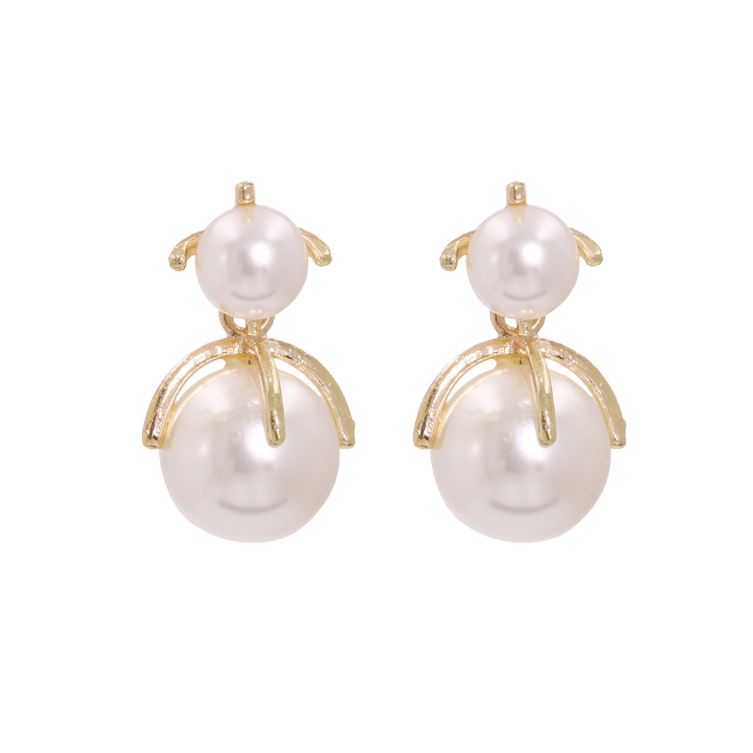 Korean Fashion Simple Pearl Elegant Earrings For Women Wholesale display picture 5