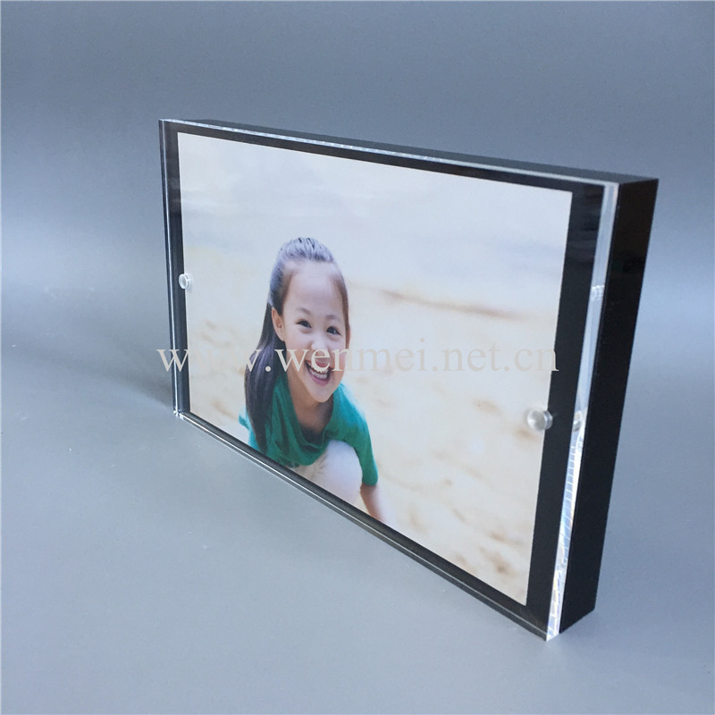 透明玻璃有机玻璃创意相框亚克力相框磁铁相架厂家亚克力板