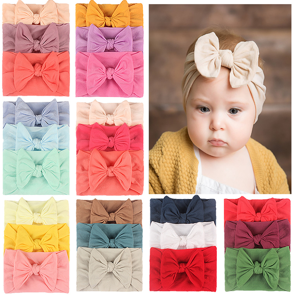50g Weight Cute Bow Knot Nylon Hair Band