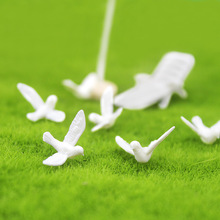 泓豪源头工厂 52微缩玩具模型场景娃娃屋配件迷你小白鸽模型 B221