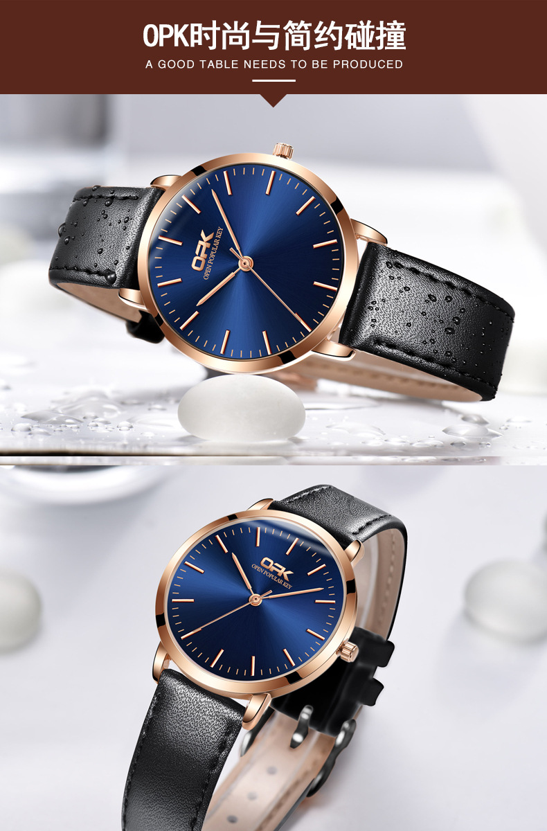 Fashion Men's Watches Wholesale Non-mechanical Watch Couple Watch Suit Men And Women Quartz Watch Male Watch display picture 2