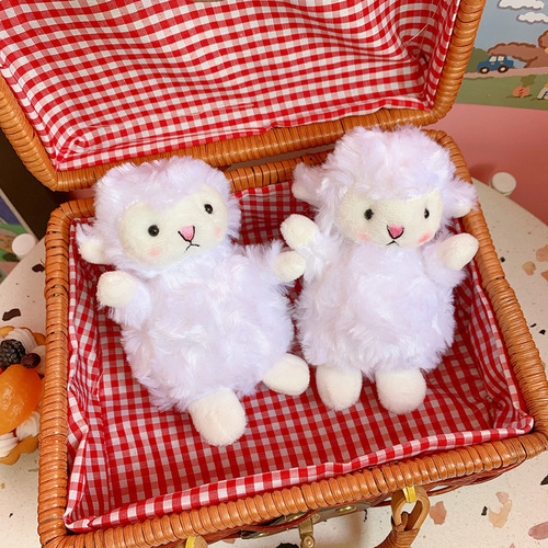 Cute girl cute pendant plush doll lamb doll doll bag pendant soft cute accessories keychain for women