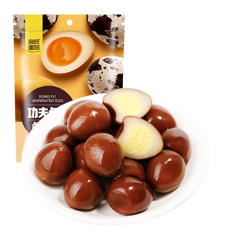 小吃润成卤香鹌鹑蛋250g 无壳开袋即食卤味鹌鹑蛋