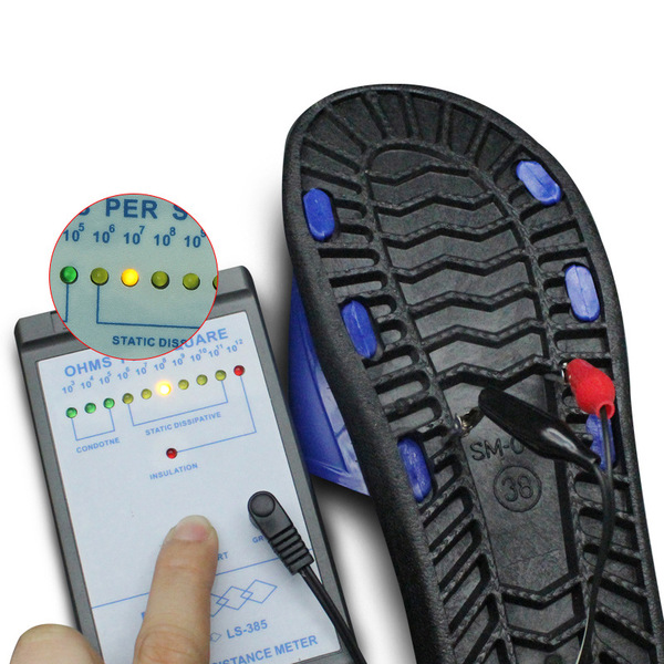 Dust anti -static four -hole slippers SPU bottom black anti -static…