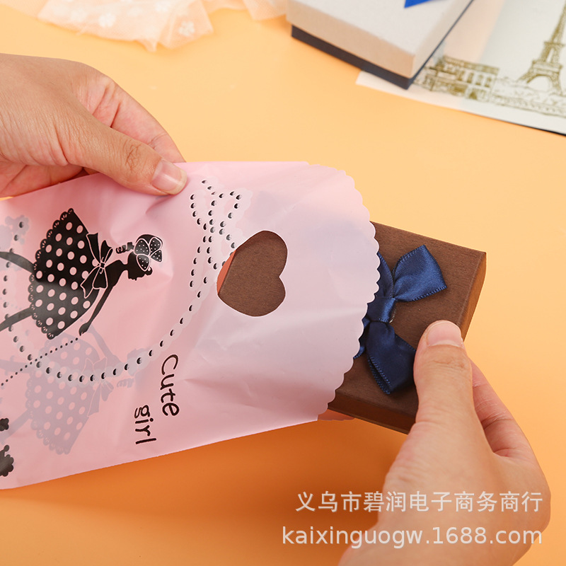 Plastic Jewelry bags jewelry Boutique plastic cement Gift Bags Little things Storage Bag Socks packing Shopping bag wholesale