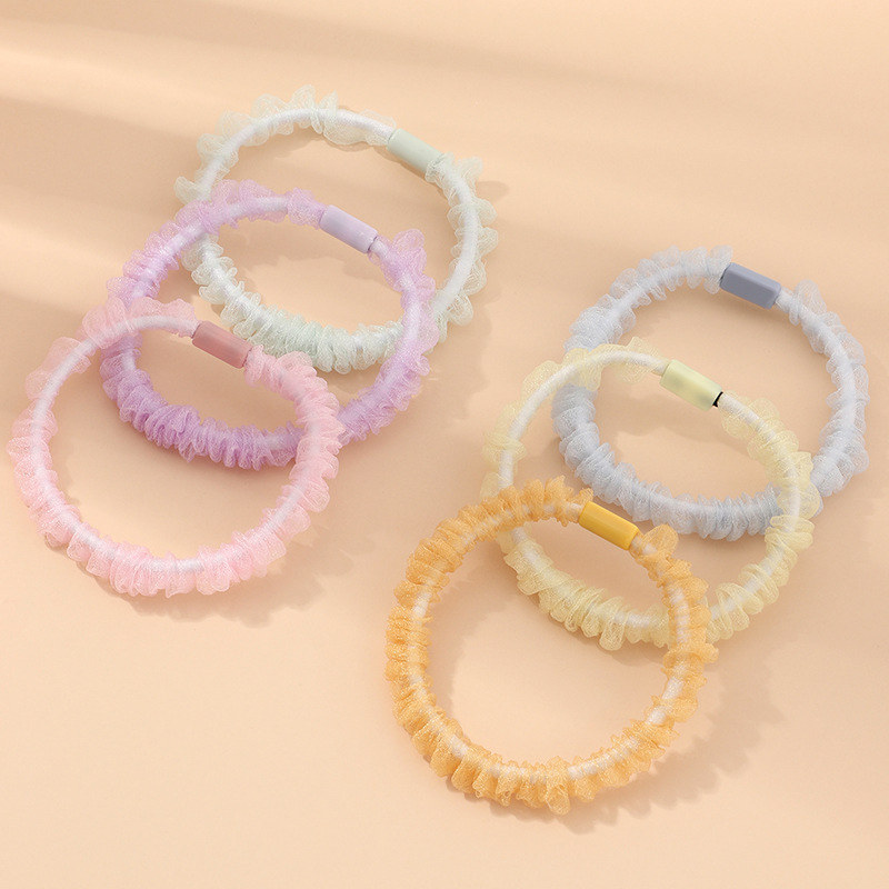 New Net Yarn Fruit Candy Color Sweet Girl Heart Rope Set  Wholesale display picture 3