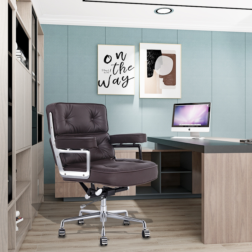 HJ205B海外倉代發(fā)辦公椅電腦椅游戲椅老板椅真皮靠椅升降辦公椅