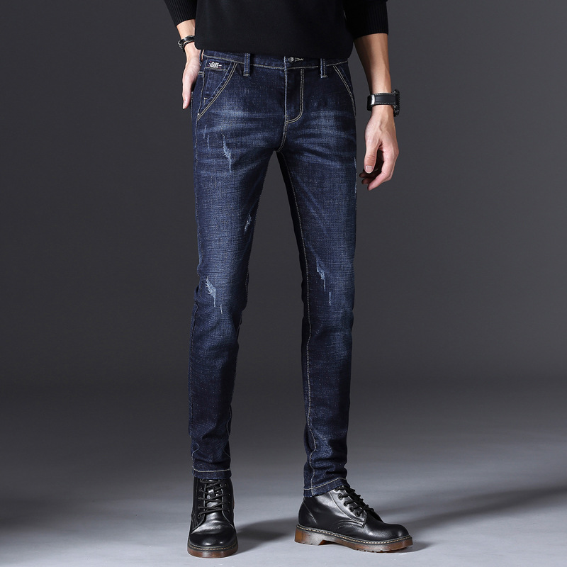 2020 summer man new pattern Jeans Korean Edition Self cultivation trousers Teenagers Trend washing leisure time Pencil Pants