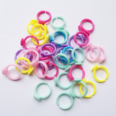 Plastic Pink Ring care children Cartoon Ring Base bracket manual diy Material Science Accessories Material Science
