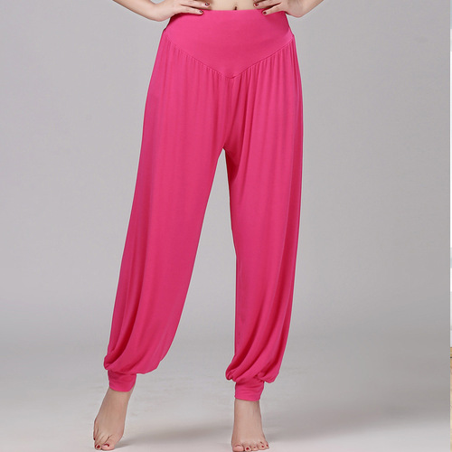 Lantern Pants Women Modal Shaping Exercise Pants Plus Size Fitness Sports Pants Wide Leg Yoga Pants Dance Training Pants