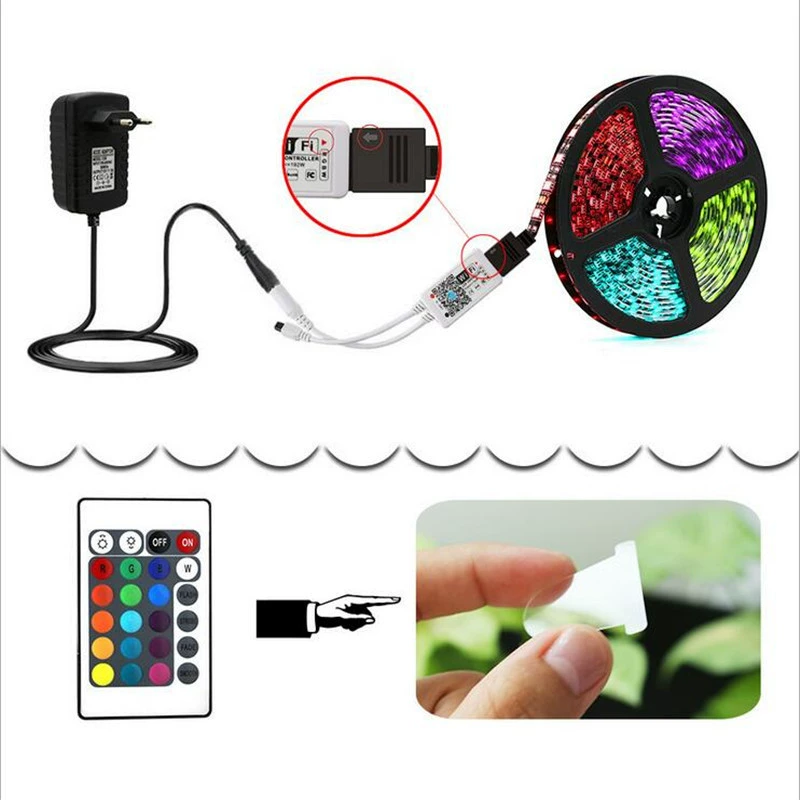 Граффити Смарт WiFi24 набор звуковых ламп с 5050RGB 30 свет 12В голос световая полоса набор