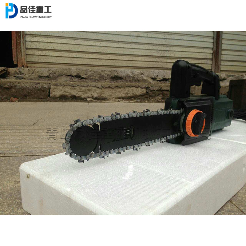 电动加气砖切割锯 便携式链条锯切砖机 手持式空心砖泡沫砖切断机