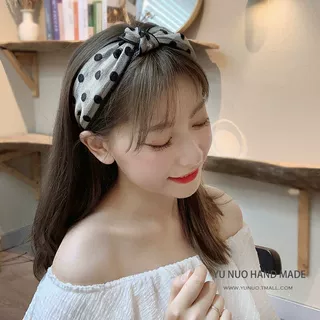 韩国网红网纱发箍女百搭仙女外出超仙发带洗脸森系头箍宽边压发卡
