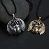 Cxwind retro Slav necklace Saint Beetle Golden Turtle Demon's Eye Pendant Necklace Side Jewelry