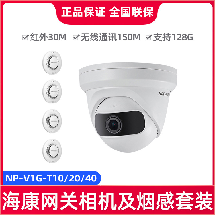 海康威视NP-V1G-T10 20 40安消联动摄像机套装 融合型智能摄像机