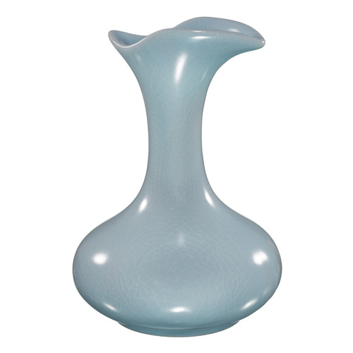 Ruyao Retro Floral Vase Ceramic Flower Pot Flower Arrangement Chinese Simple Watering Home Entrance Decor Living Room Ornament Classical