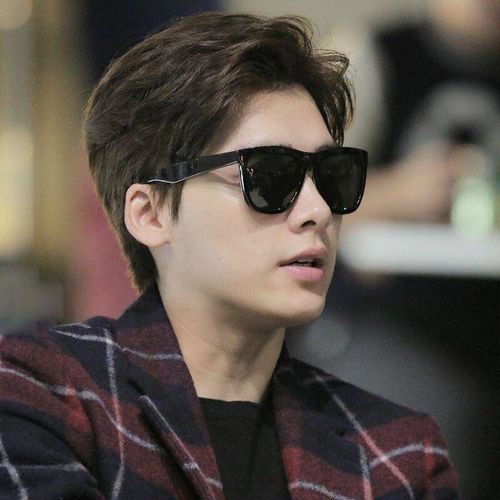Sunglasses Men Li Yifeng's Same Style Sunglasses Black Choking Little Pepper Women's Trendy Large Frame Glasses Anti-UV