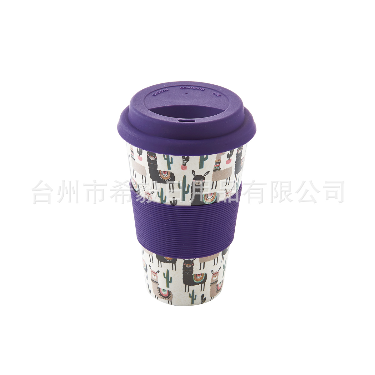 400ml de fibra de bambú taza de dibujos animados pareja taza de leche taza de café taza de té taza de agua simple y elegante