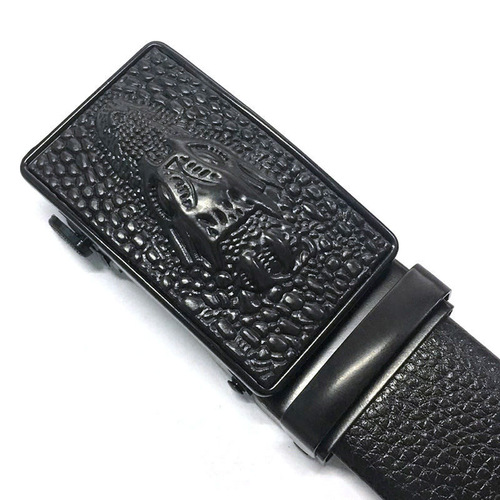 Men's belt business casual automatic buckle crocodile faucet belt gift manufacturer wholesale