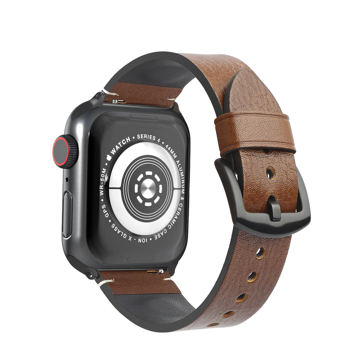 Подходящий Apple WatchSe983456 Apple Watch iWatch7 головка кожа скат глаз кожаный ремешок кожаная лента